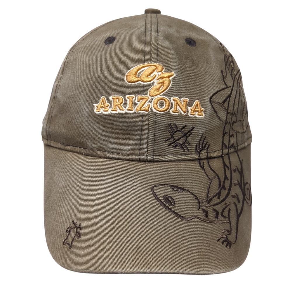 Arizona Slideback Baseball Cap Brown One Size Adjustable Polar Graphics U.S.A